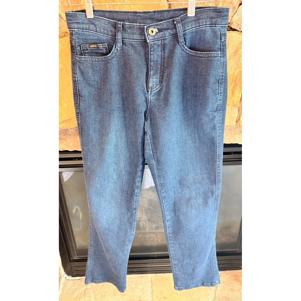 Kuhl Womens Indigo Blue Stretch Straight Leg Denim Jeans Size 4 Reg